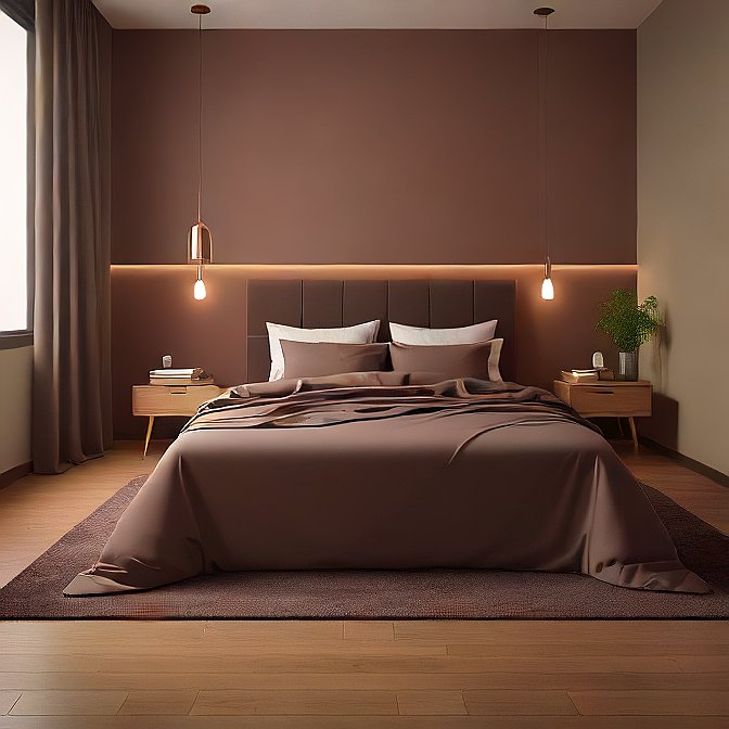 Chocolate Sheet Set 4-Pieces Egyptian Cotton 1000 Thread Count at AlivePixels.com
