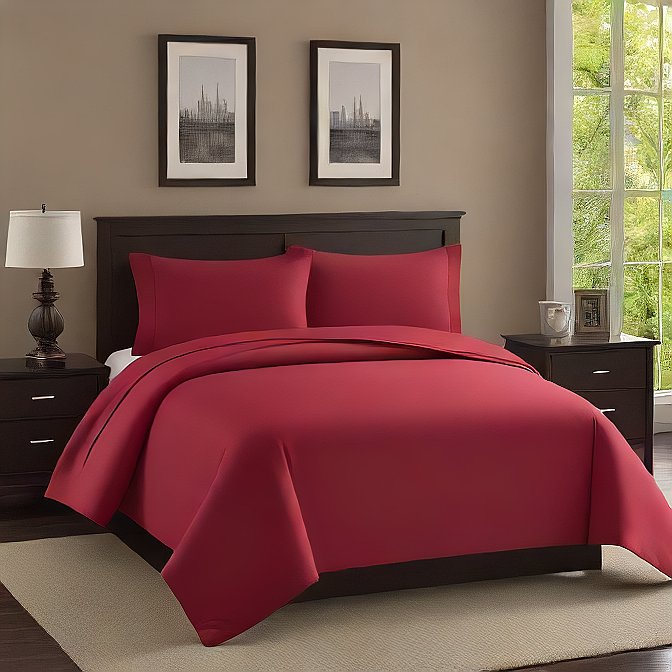 Burgundy Sheet Set Egyptian Cotton 1000 Thread Count at AlivePixels.com