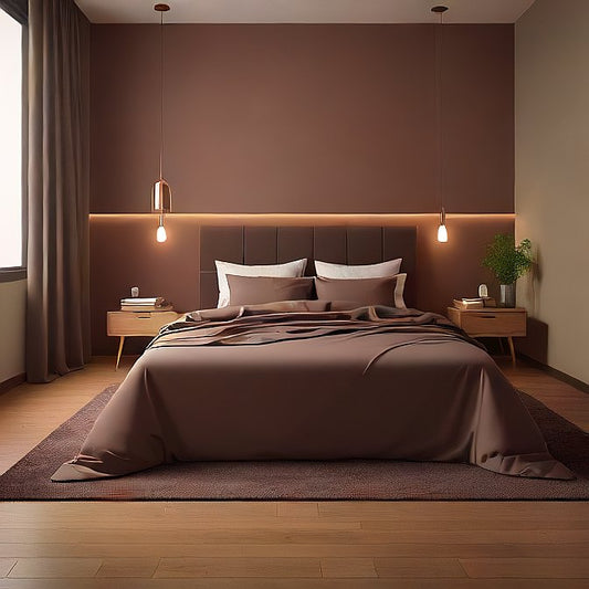 Chocolate Sheet Set 4-Pieces Egyptian Cotton 1000 Thread Count at AlivePixels.com