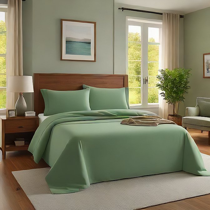 Sage Sheet Set Egyptian Cotton 1000 Thread Count at alivepixels.com