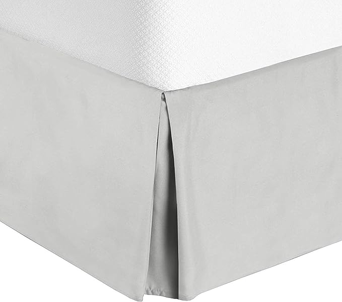 32 Inch Drop Light Grey Bed Skirt Split Corner 1000TC