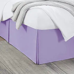 6 Inch Drop lavender Bed Skirt Split Corner 1000TC
