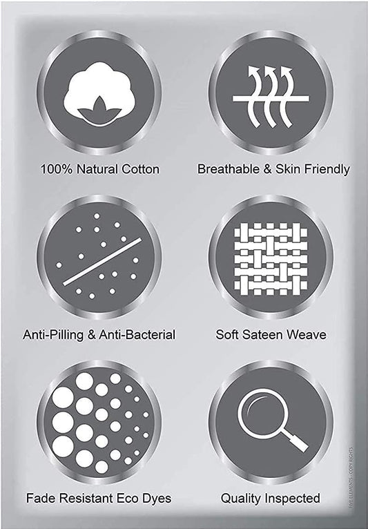 Alivepixels 1000 Thread Count Egyptian Cotton Inspired Breathable Features