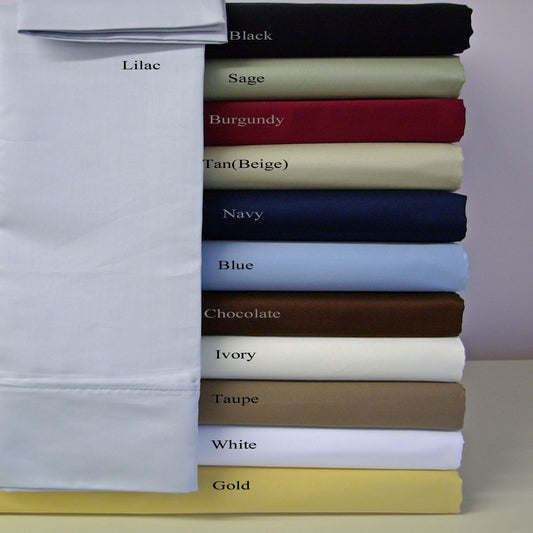 300-TC Solid White Flat sheet 100% Egyptian cotton